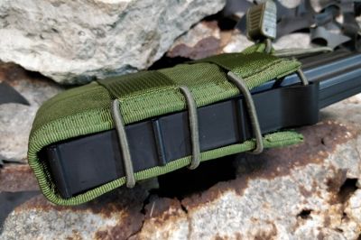 TMC MOLLE Quick Release Single Mag Pouch (Olive) - Detail Image 3 © Copyright Zero One Airsoft